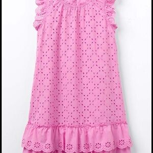 Matilda Jane Pink Eyelet Dress